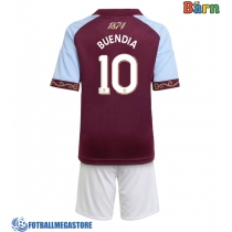 Fotballdrakt Barn Aston Villa Emiliano Buendia #10 Hjemmedraktsett 2025-26 Kortermet (+ Korte bukser)